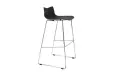 Kite Polyprop Bar Stool with Chrome Sleighbase (Each) - Black image