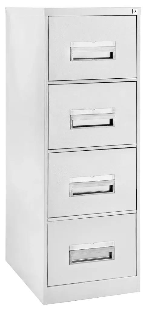 Filing cabinet, 4 Drawer (1320Hx470Wx630D) - White