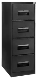 Filing cabinet, 4 Drawer (1320Hx470Wx630D) - Black