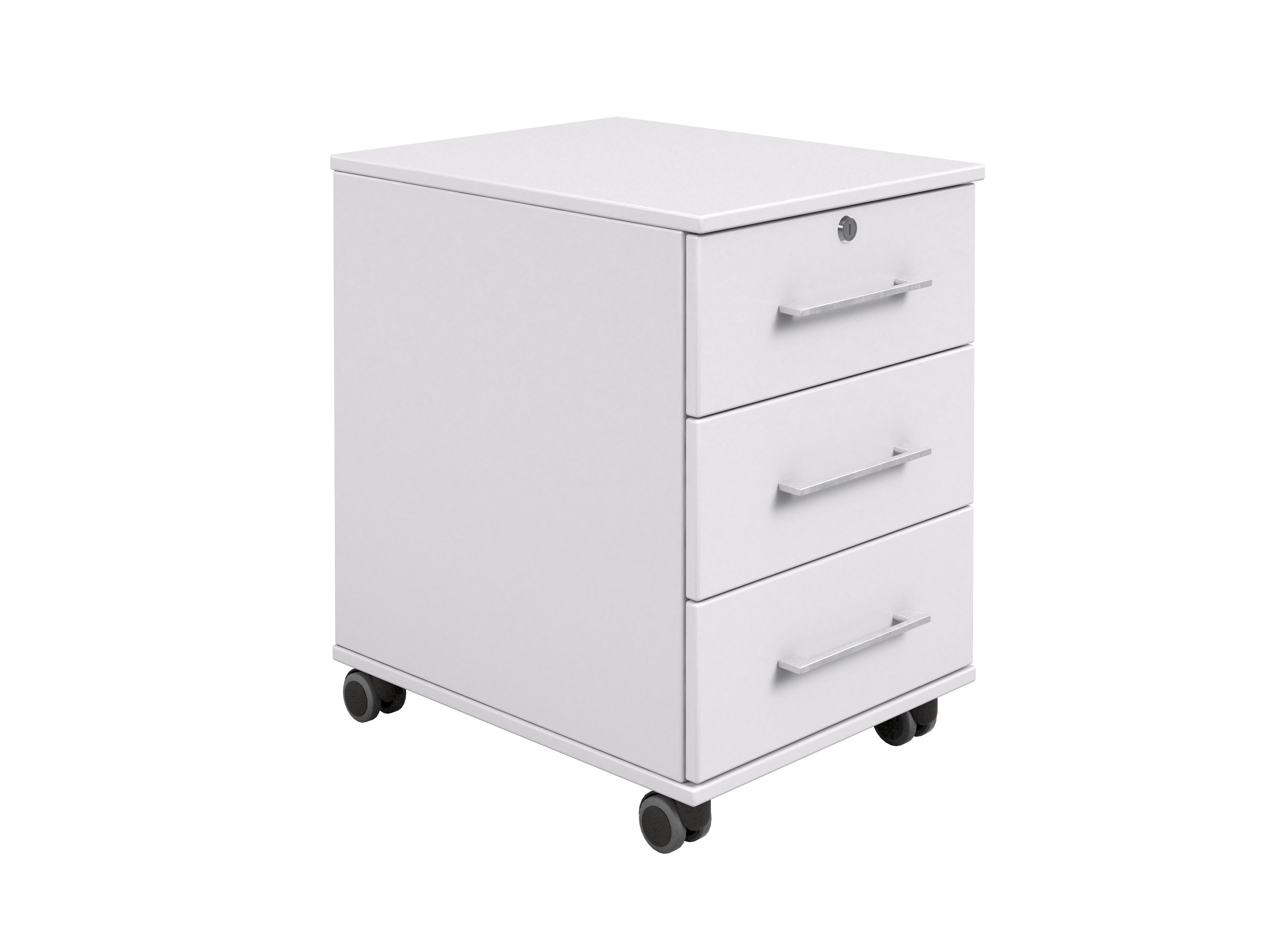 トップス pedestal Central Locking Mobile Pedestal - 1 Pen/Pencil Drawer - 1 Standard