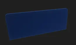 Solid Rectangular Desk Base Screen - 1200 x 500(H) - Contract Blue