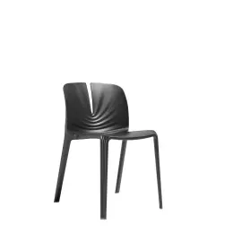 Plis Polypropylene Chair - 4 Legged - Black
