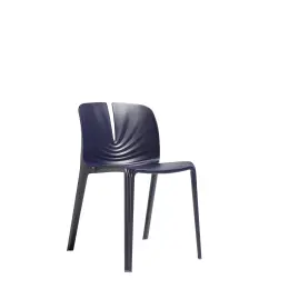 Plis Polypropylene Chair - 4 Legged - Blue