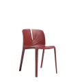 Plis Polypropylene Chair - 4 Legged - Red image