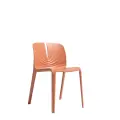 Plis Polypropylene Chair - 4 Legged - Orange image