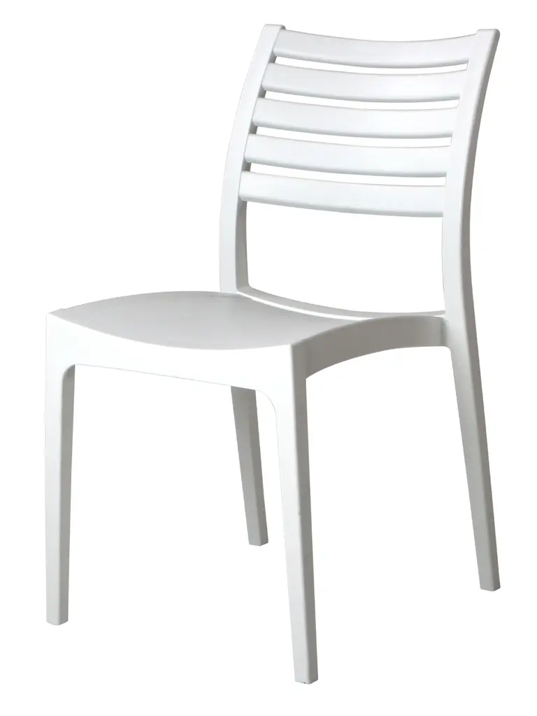 Amber PP Indoor and Outdoor Chair -UV Stabilised - White