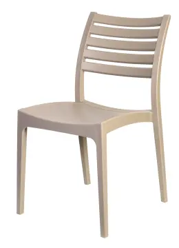 Amber PP Indoor and Outdoor Chair -UV Stabilised - Taupe