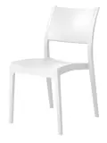 Roma PP  Indoor and Outdoor Chair -UV Stabilised - White image