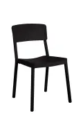 Paris PP  Indoor and Outdoor Chair -UV Stabilised - Black image