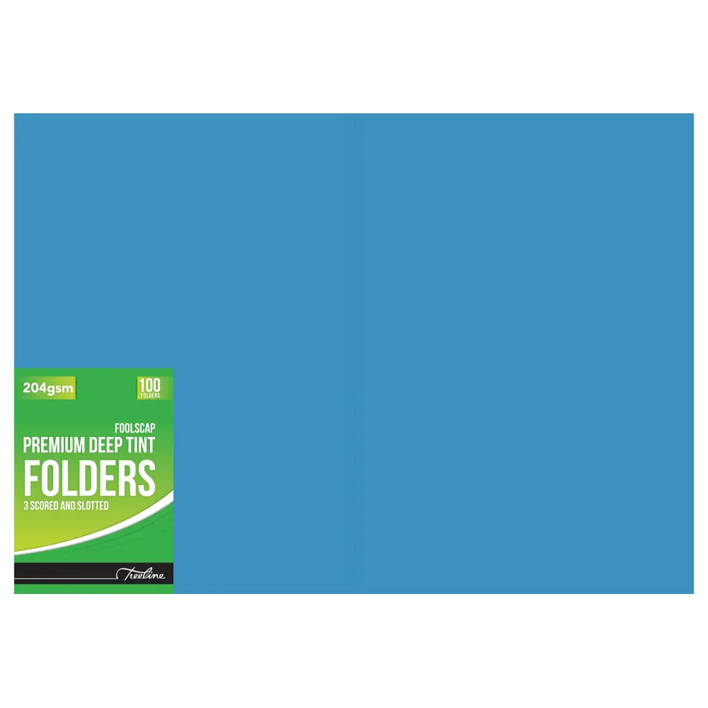 Single Bright Folders 225mmx352mm - Blue