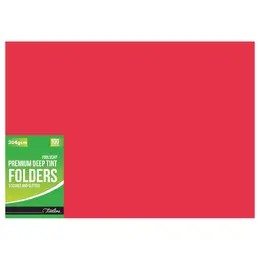 Single Bright Folders 225mmx352mm - Red