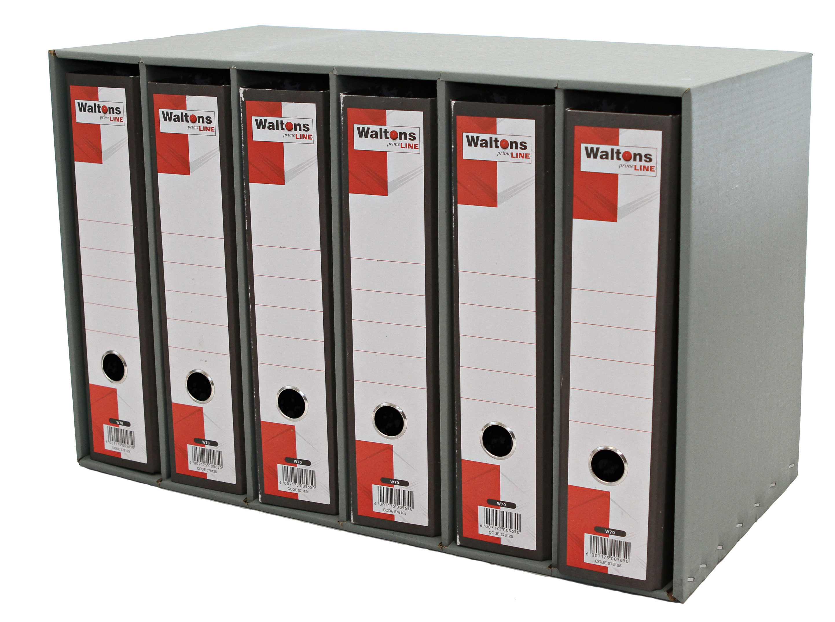 Waltons Storage Box Filing Unit 6 File Corrugated