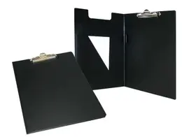 Bantex A4 Clipboard (Portrait), PVC with spring clip, 210mm x 297mm - Black