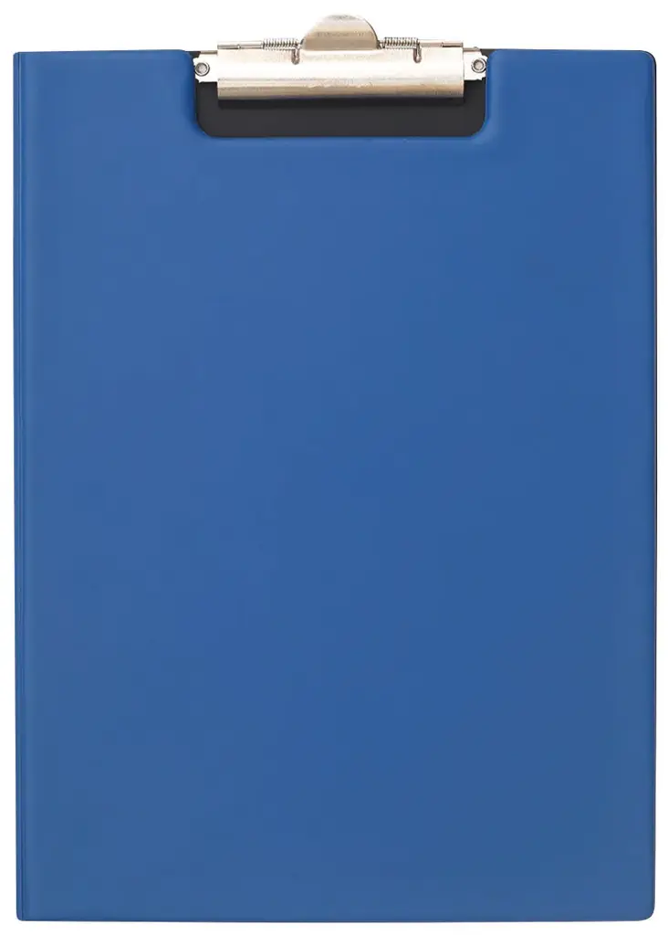 Bantex A4 Clipboard (Portrait), PVC with spring clip, 210mm x 297mm - Blue