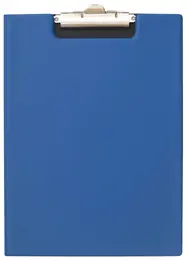 Bantex A4 Clipboard (Portrait), PVC with spring clip, 210mm x 297mm - Blue