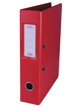 Treeline Lever Arch File PVC A4 70mm with Rado  (Each) - Red
