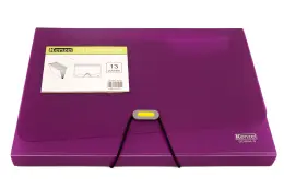 KENZEL A4 PP Concertina File 13DIV - Purple