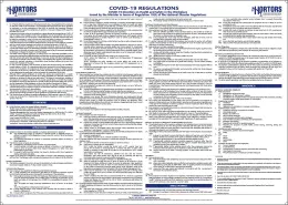 Hortors A3 Covid 19 Regulations HOR84
