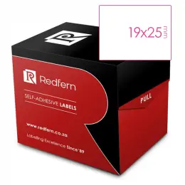 White Self Adhesive Labels 19mm x 25mm W310