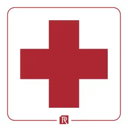 REDFERN Sign ABS Plastic Red Cross Medical Box RS16