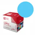 Redfern round colour coded self adhesive labels roll form 32mm box 75 C32 (Per 1) - Light Blue image