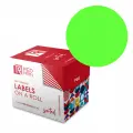 Redfern round colour coded self adhesive labels roll form 32mm box 75 C32 (Per 1) - Fluorescent Green image