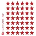 Redfern Stars Colour Coded Self Adhesive Labels Roll Form 14mm Box 168 - Red image