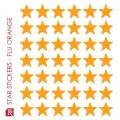 Redfern Stars Colour Coded Self Adhesive Labels Roll Form 14mm Box 168 - Fluorescent Orange image