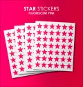 Redfern Stars Colour Coded Self Adhesive Labels Roll Form 14mm Box 168 - Fluorescent Pink image