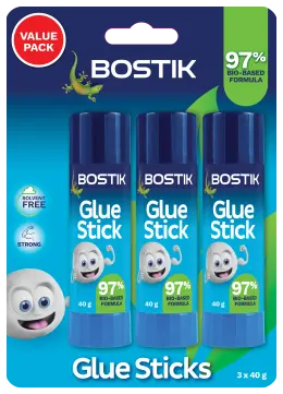 Bostik Glue Sticks 3x40gr