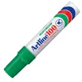 Artline 100 Marker, Permanent Ink, Broad Chisel Point - Green image
