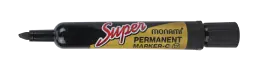 Monami SUPER-C Permanent Marker Chisel Point (Each)  - Black