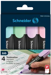 Schneider Job Highlighters Pk4 Pastel