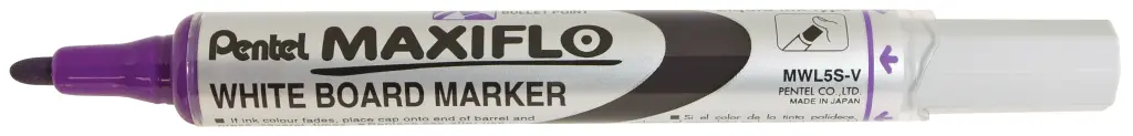 Pentel Maxiflo Whiteboard Marker, Fine Bullet Tip - Violet