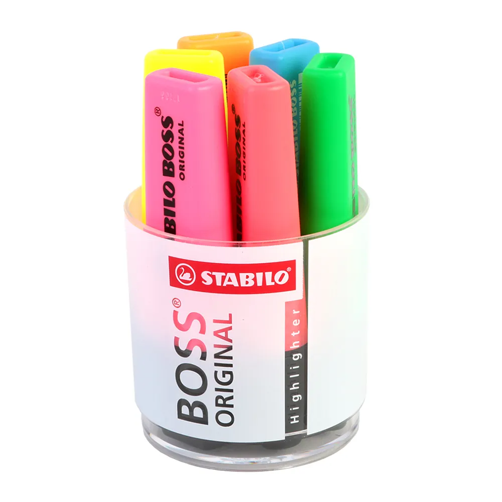Stabilo Boss Jumbo Highlighters Set of 6 7006 | Waltons