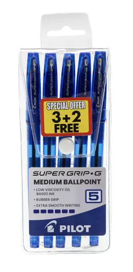 Pilot Supergrip G Medium Ballpoint W5 3+2