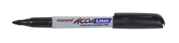 Monami Accu Liner Permanent Marker Fine (Each) - Black