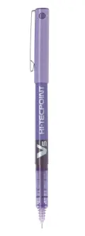 Pilot hi-tech capped rollerball pen liquid gel ink 0.5mm BX-V5 (Per 1) - Purple image