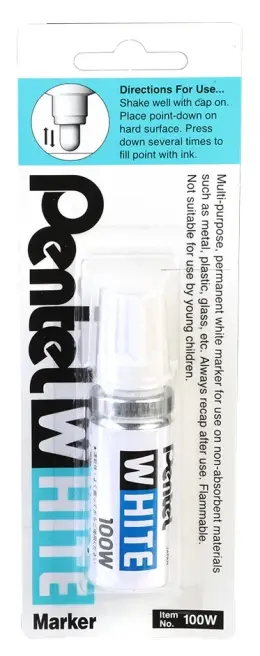 Pentel paint marker broad point single X-100-W (Per 1)