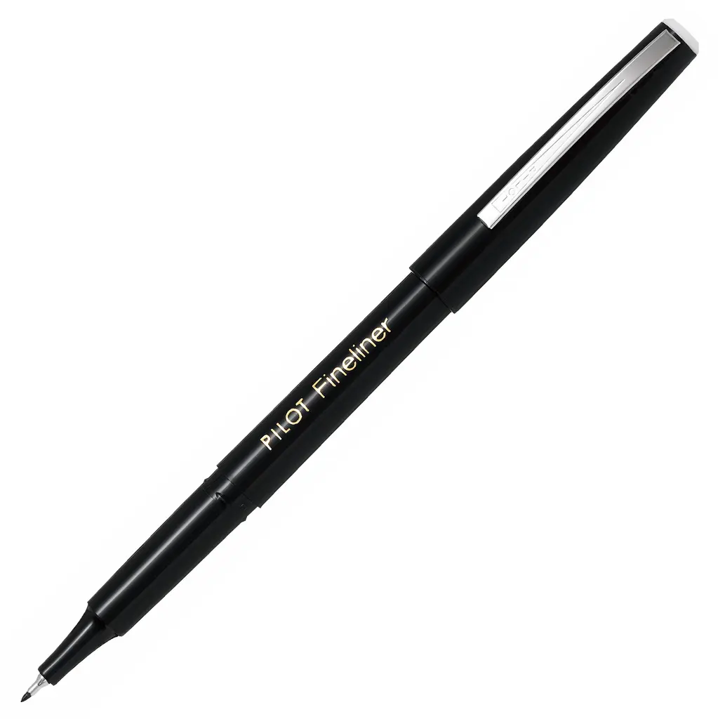 Pilot Fineliner Fibre Tip Pen SW-PPF, 0.4mm point - Black
