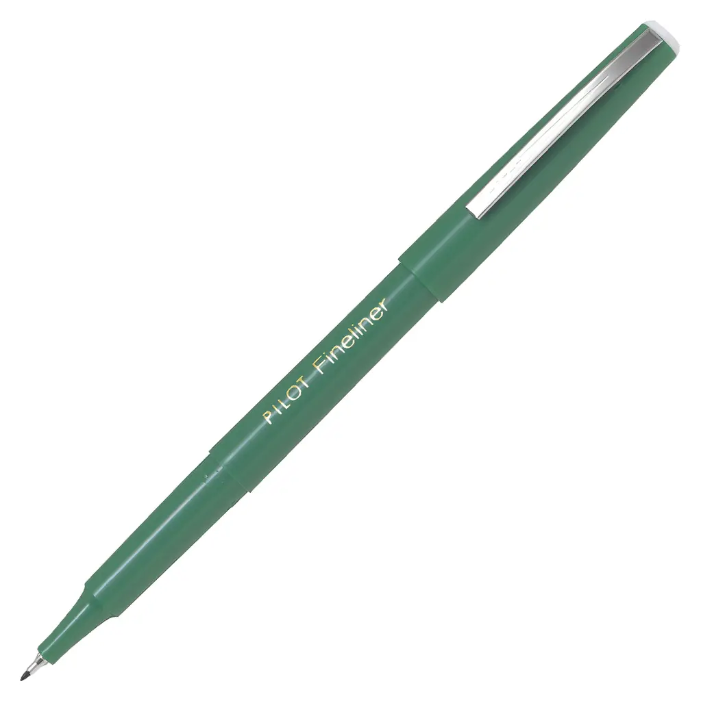 Pilot Fineliner Fibre Tip Pen SW-PPF, 0.4mm point - Green