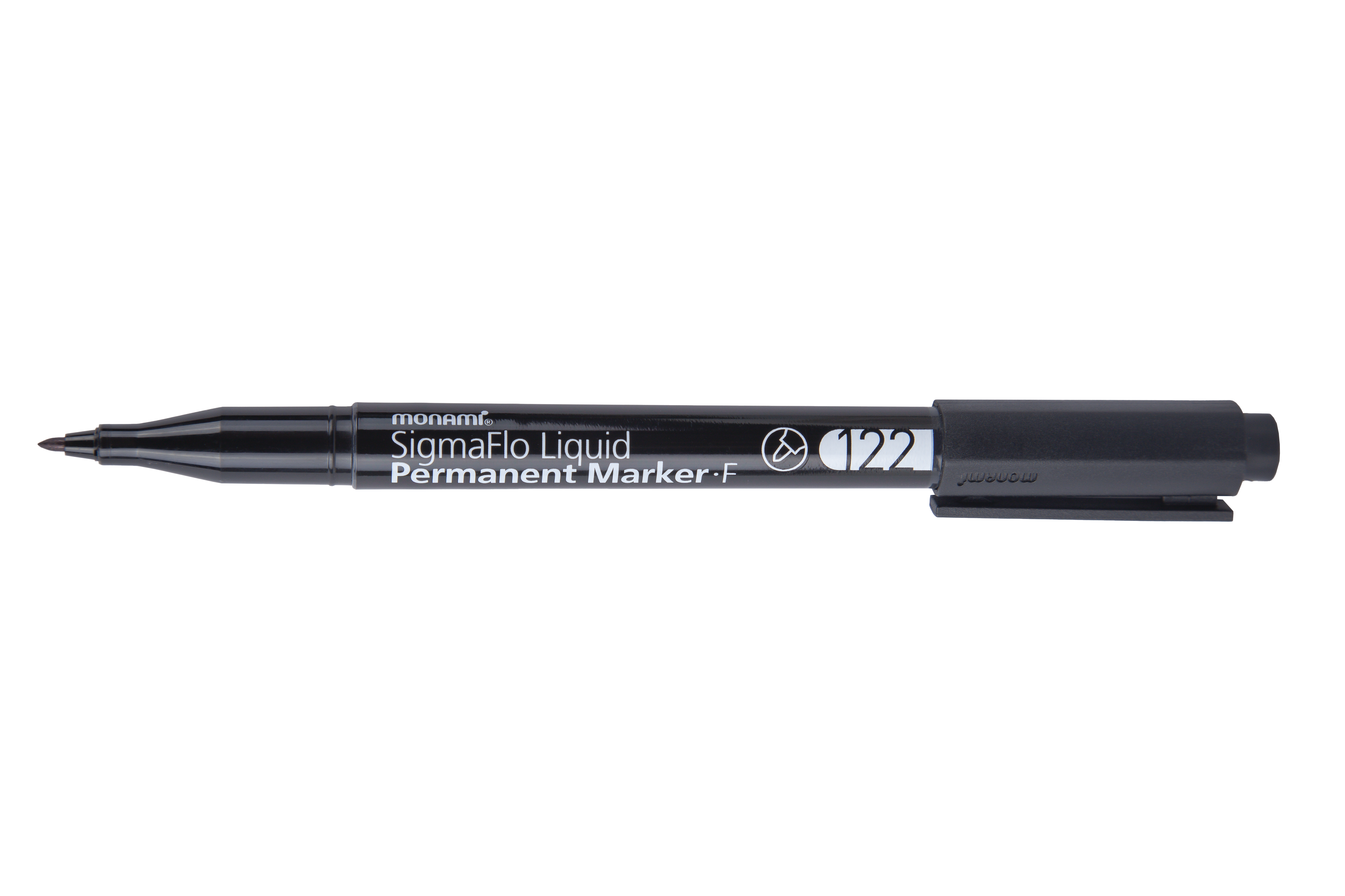 Monami SigmaFlo 122 Permanent Marker Fine (Each) - Black Monami SigmaFlo 122 Permanent Marker Fine (Each) - Black