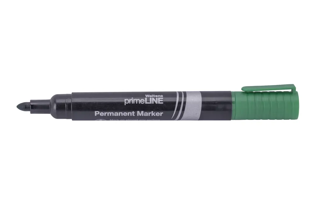 Waltons Primeline Permanent Bullet Point Marker-B (Each) - Green