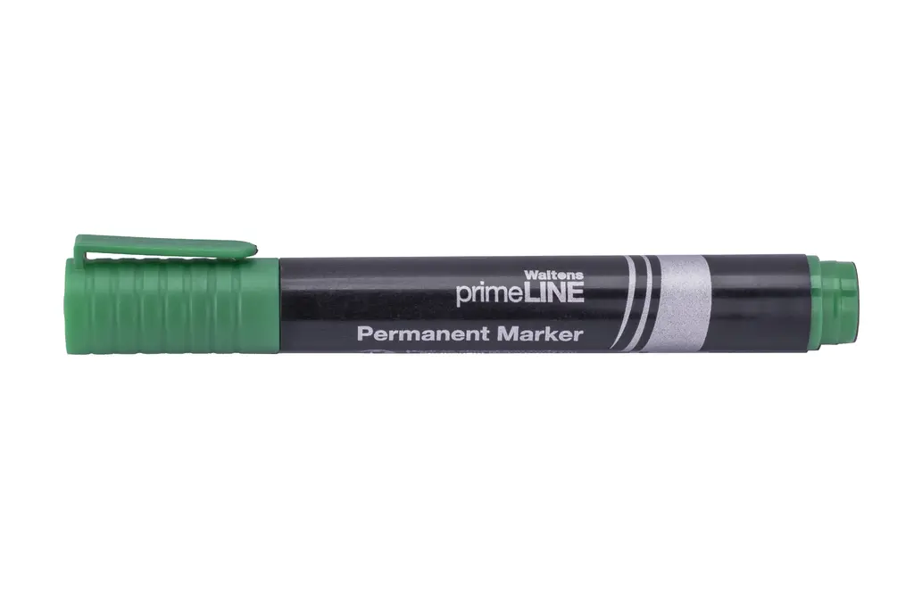 Waltons Primeline Permanent Bullet Point Marker-B (Each) - Green