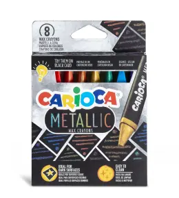 Carioca Metallic Wax Crayons 43163 (Set 8)