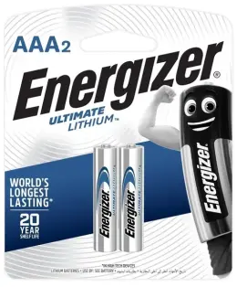 Energizer Ultimate Lithium AAA  2 Pack (E300018604)