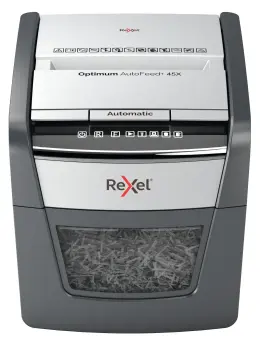 Rexel Optimum AutoFeed+ 45Automatic Cross Cut P4 Paper Shredder