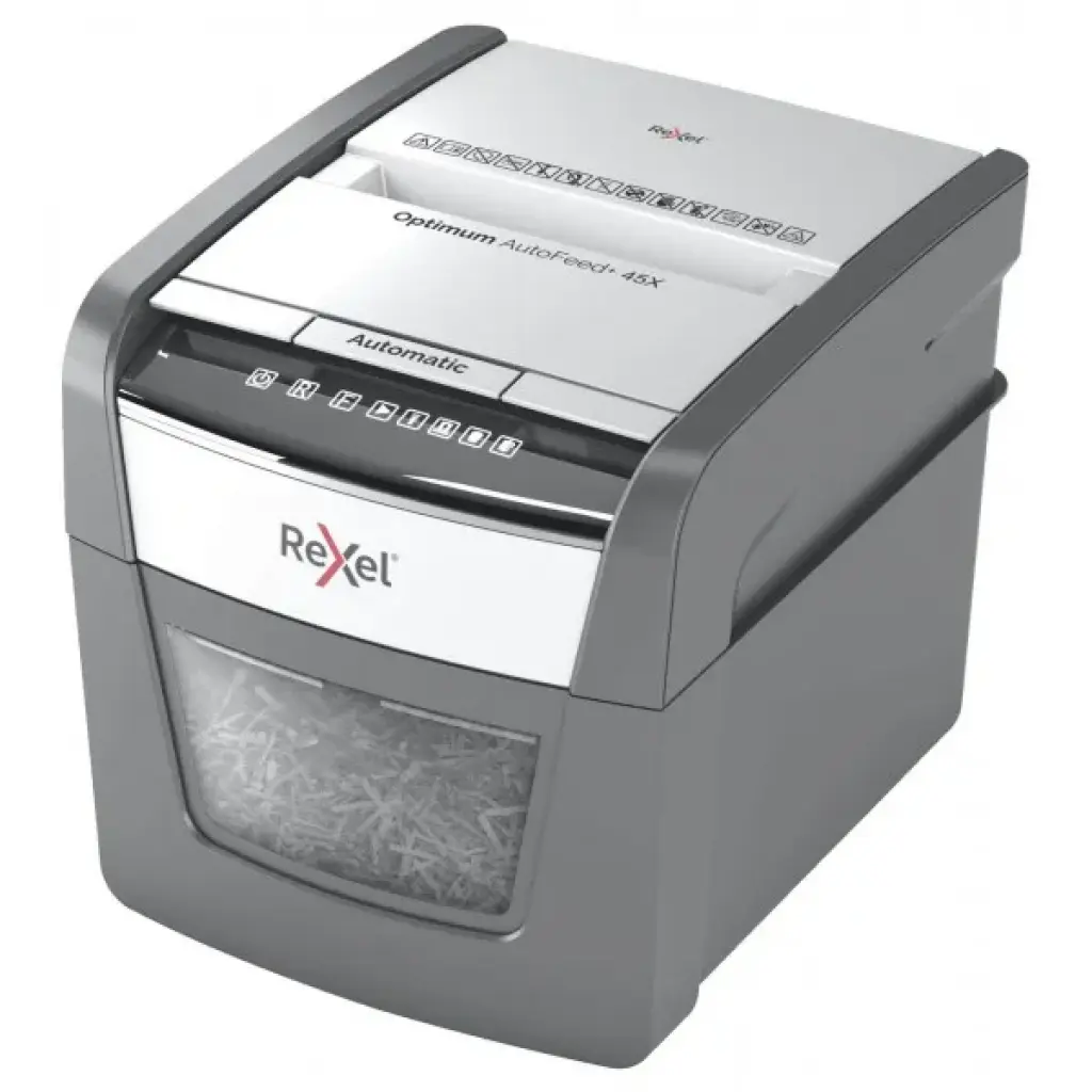 Rexel Optimum AutoFeed+ 45X Automatic Cross Cut P4 Paper Shredder