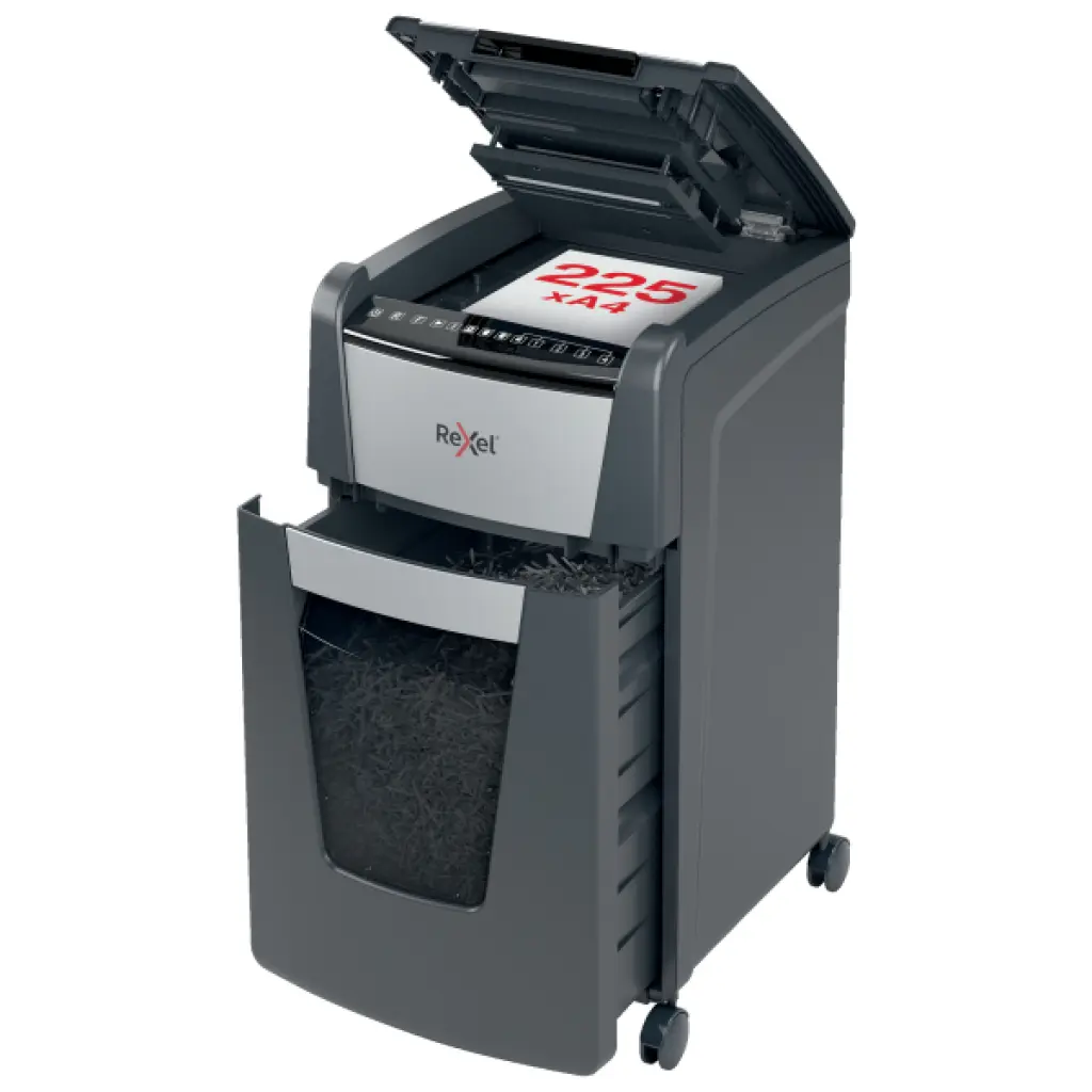 Rexel Optimum AutoFeed+ 225X Automatic Cross Cut P4 Paper Shredder