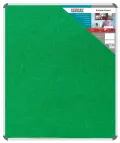 Parrot Bulletin Board Ribbed Aluminium Frame, 1200mm x 1000mm (BD0648) - Green image